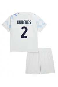 Inter Milan Denzel Dumfries #2 Babytruitje Uit tenue Kind 2025-26 Korte Mouw (+ Korte broeken)